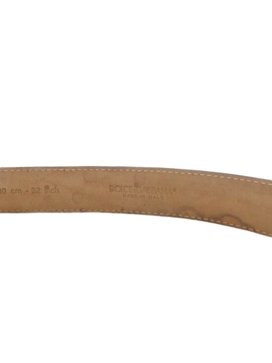 Dolce & Gabbana Belt Leather Logo 80 cm Black main image 6